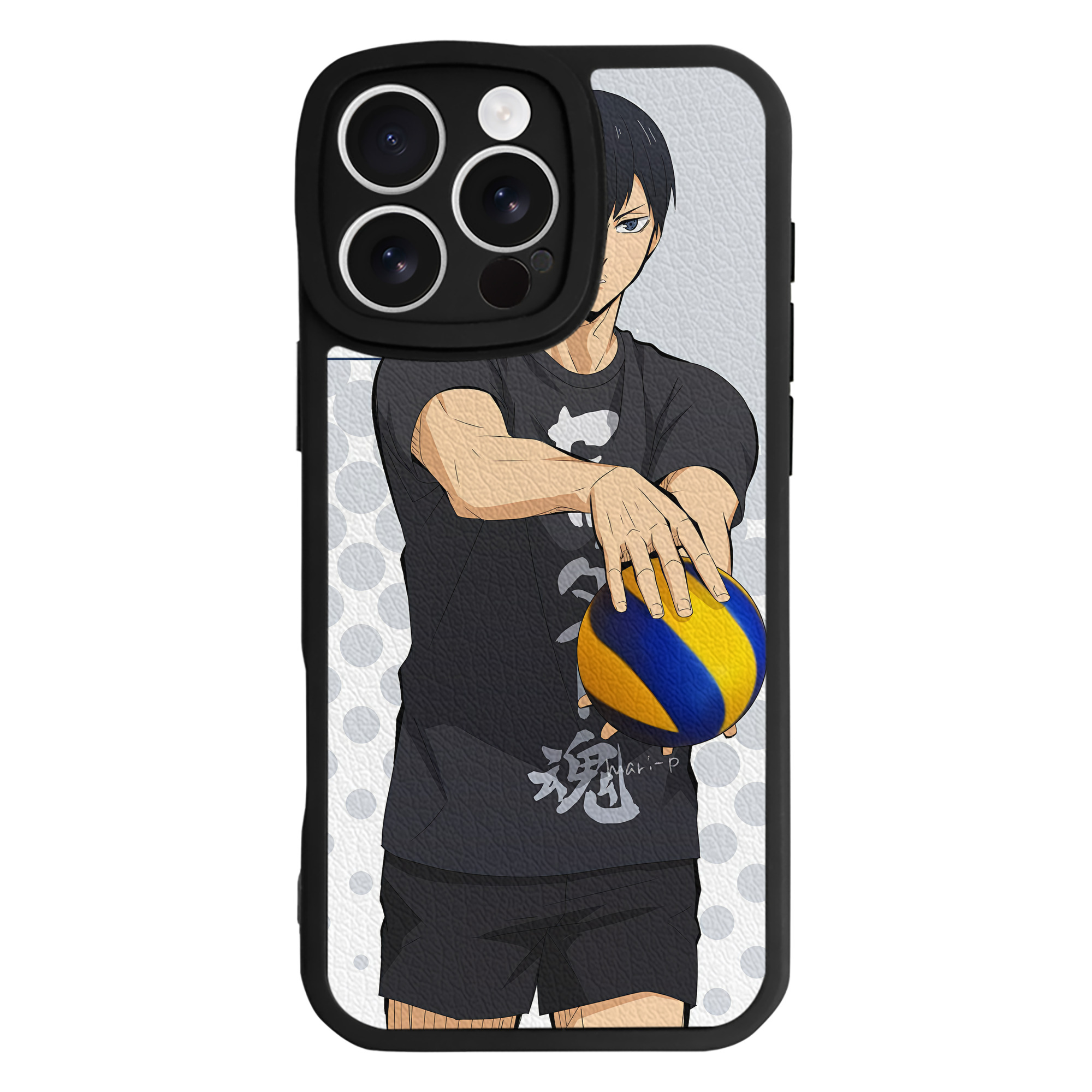 （画像用） ハイキュー!! Haikyu!! 【iPhone 16シリーズ対応】シリコンスマホケース（レザー調） 材質：シリコン